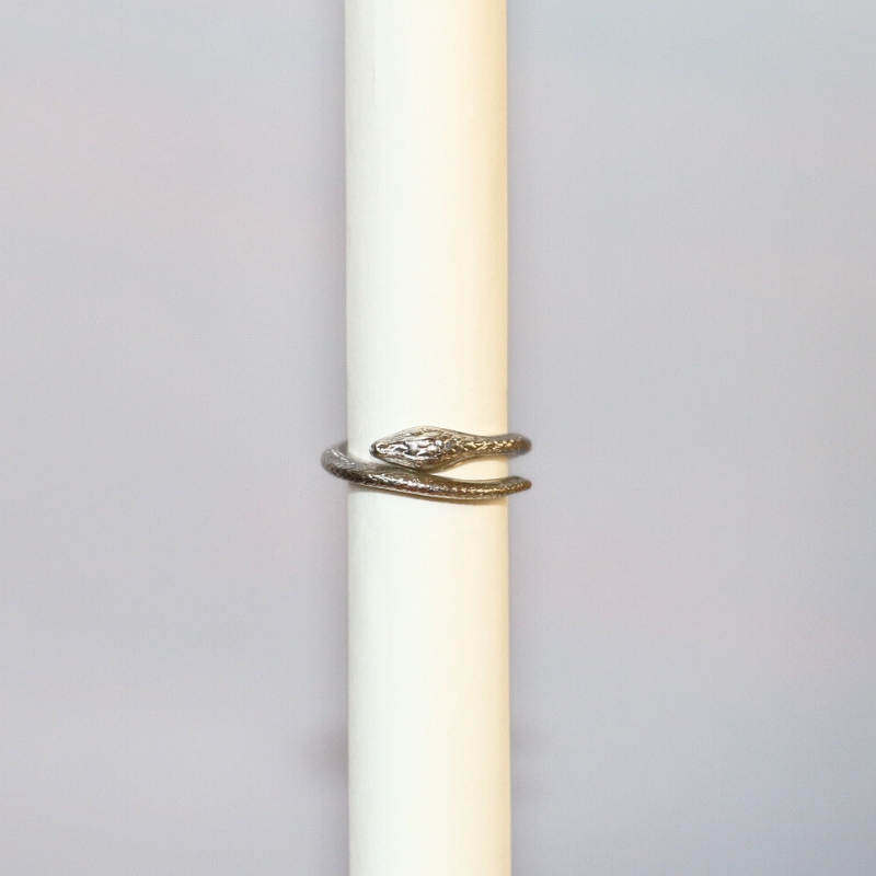 bague serpent laiton argenté imaï - mini